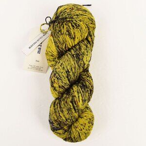 Malabrigo Sock Yarn Merino Wool Hand-Dyed Yellow Black Speckled
